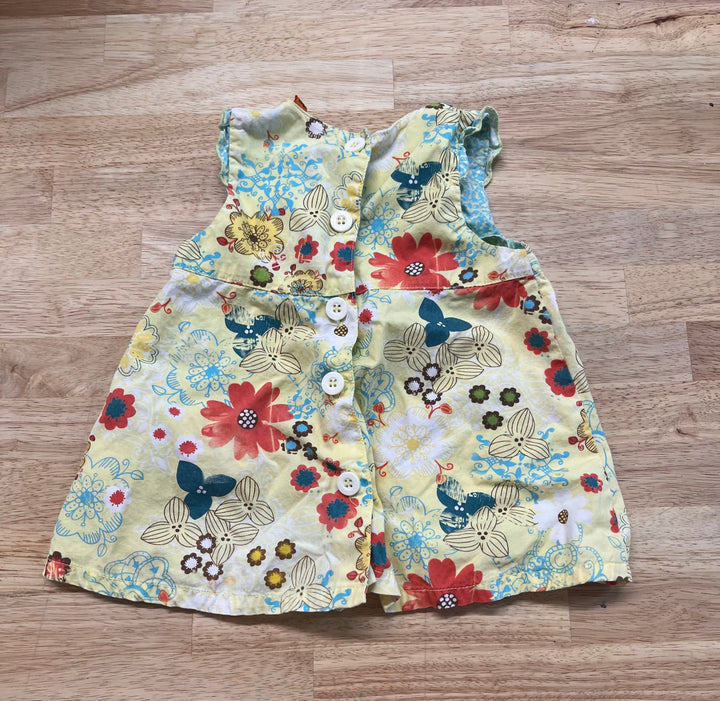 Gagou Tagou Yellow Floral tunic Size 18M