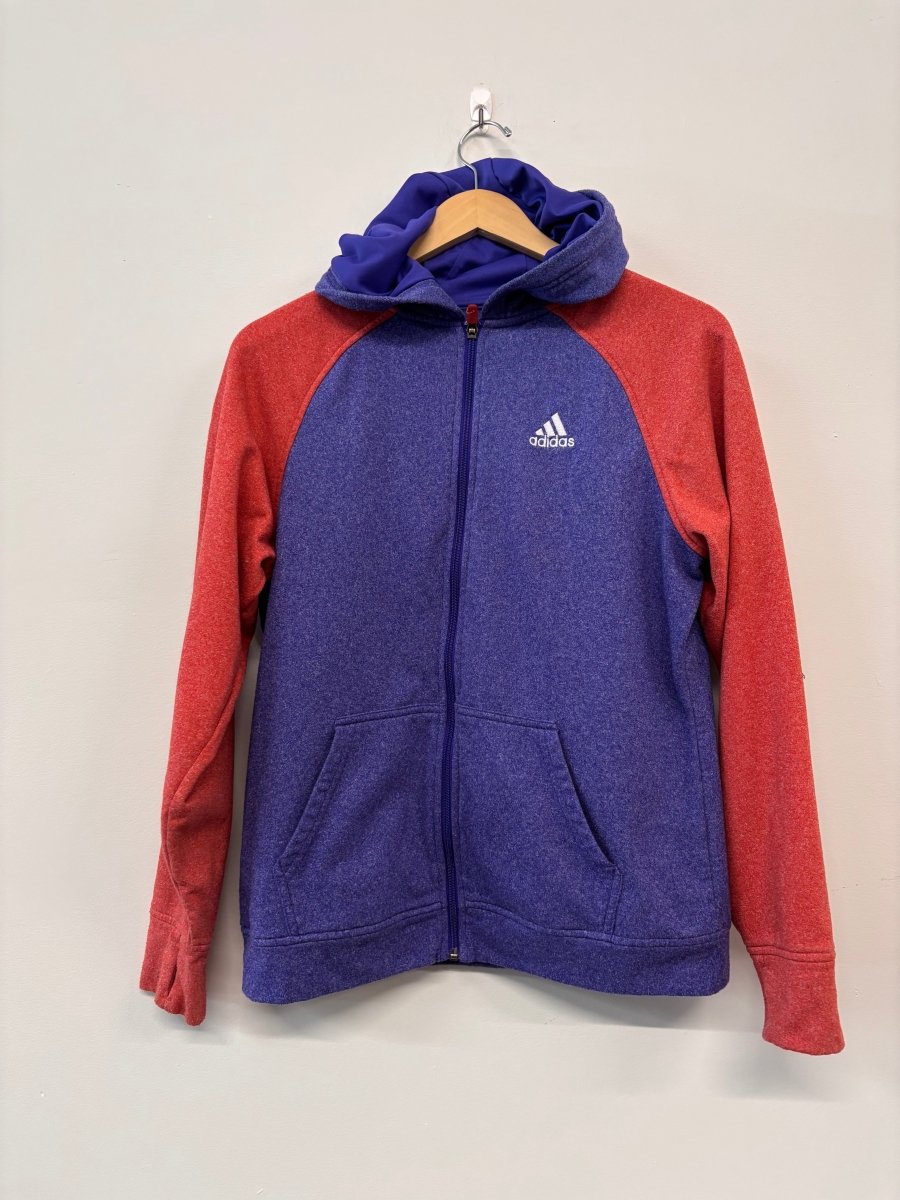 Adidas Youth XL Hoodie | Purple Colourblock Canada Olympics - Nest and Sprout - Consignment