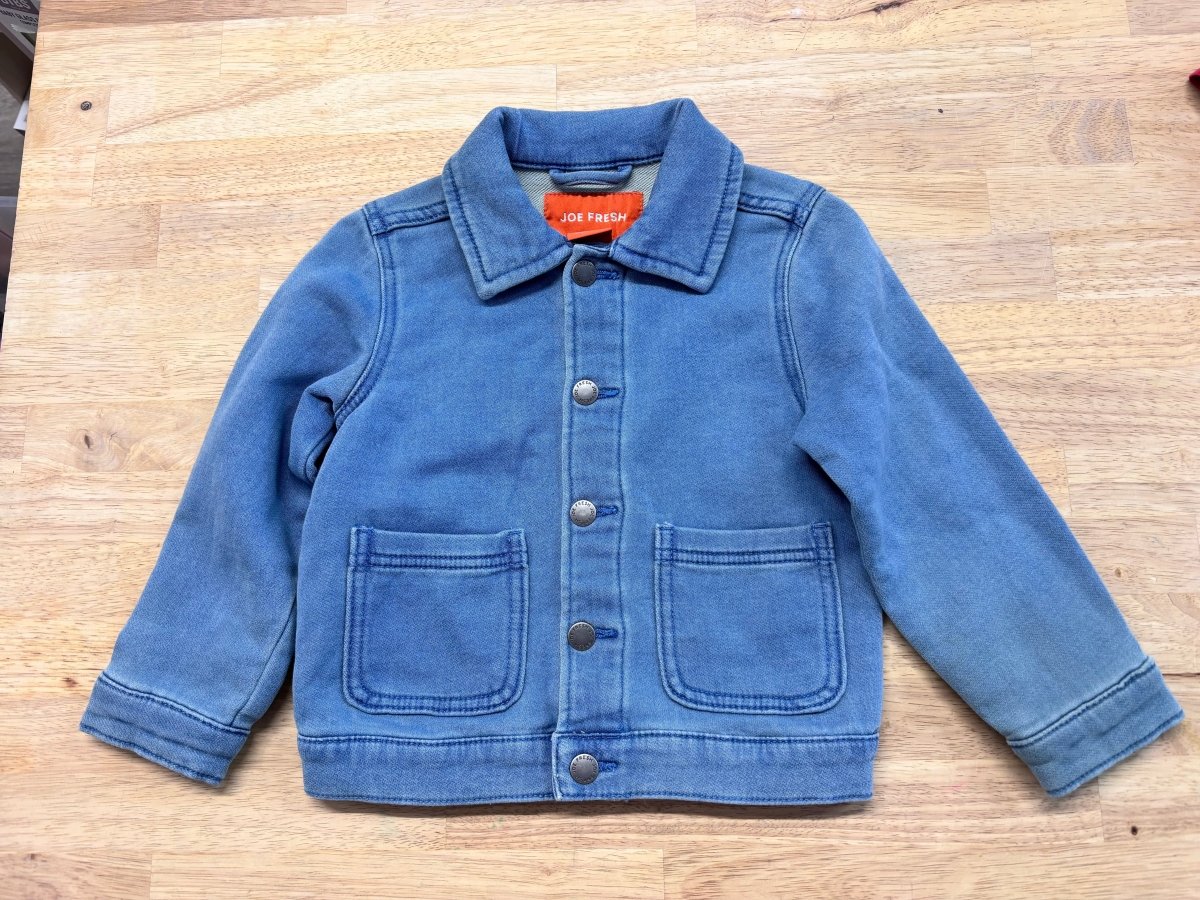 Joe Fresh 3Y Jersey Denim Button-Up Jacket - Nest and Sprout-Consignment