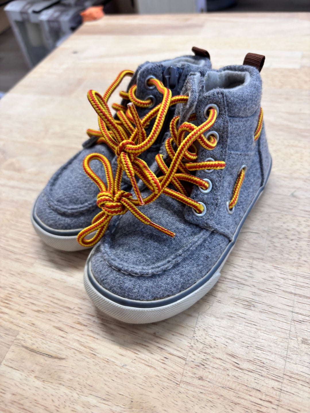 Gap Size 7 Felted Grey Ankle Boots