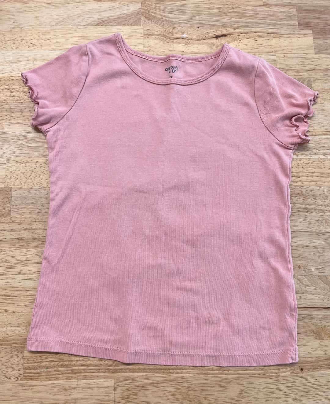 Carters Size 7 Pink Short Sleeve Top