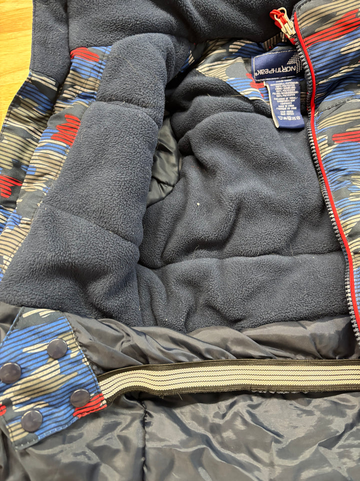 North Peak Size 2 Winter Jacket Blue/Red
