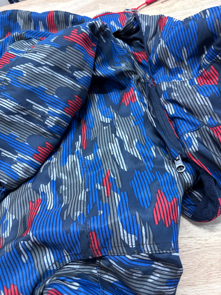 North Peak Size 2 Winter Jacket Blue/Red