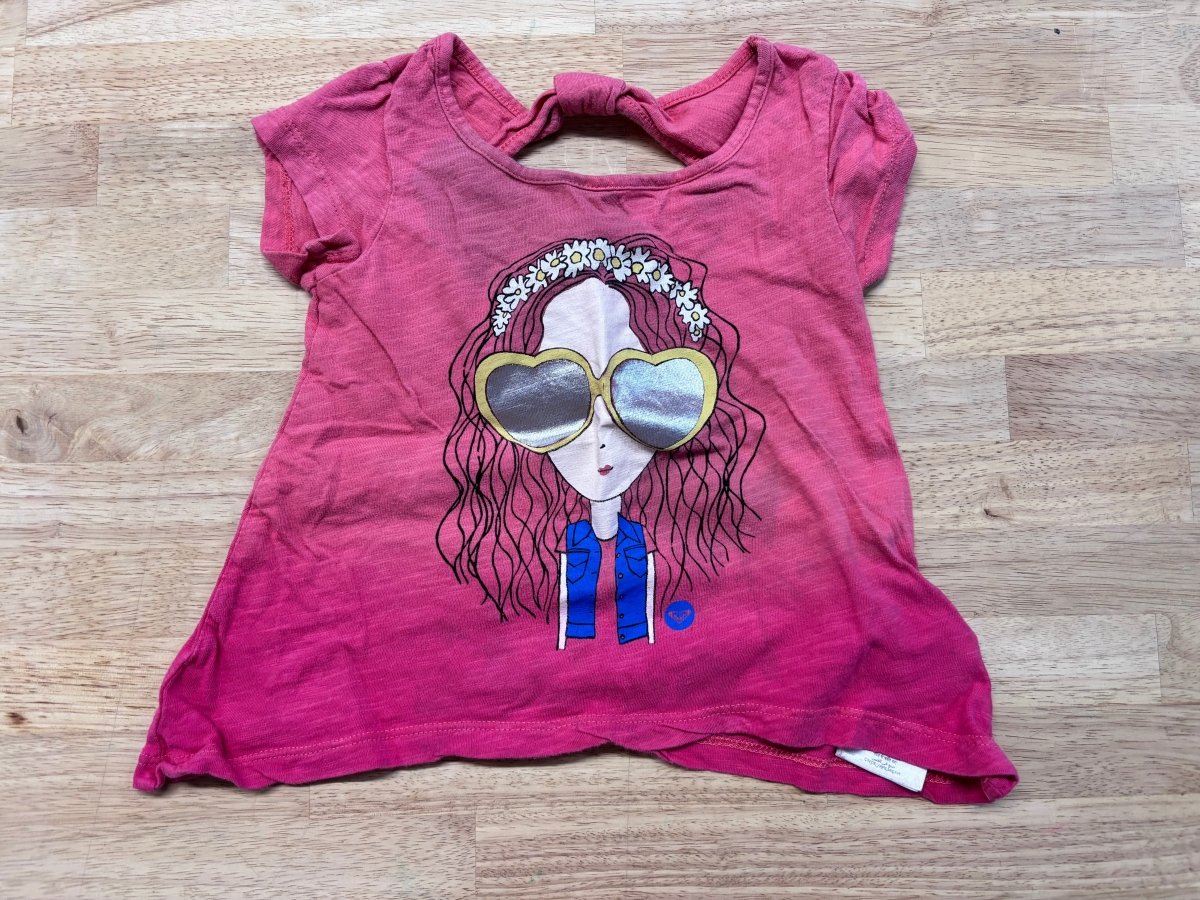 Roxy Teenie Size 4 Graphic Tee play - Nest and Sprout - Consignment