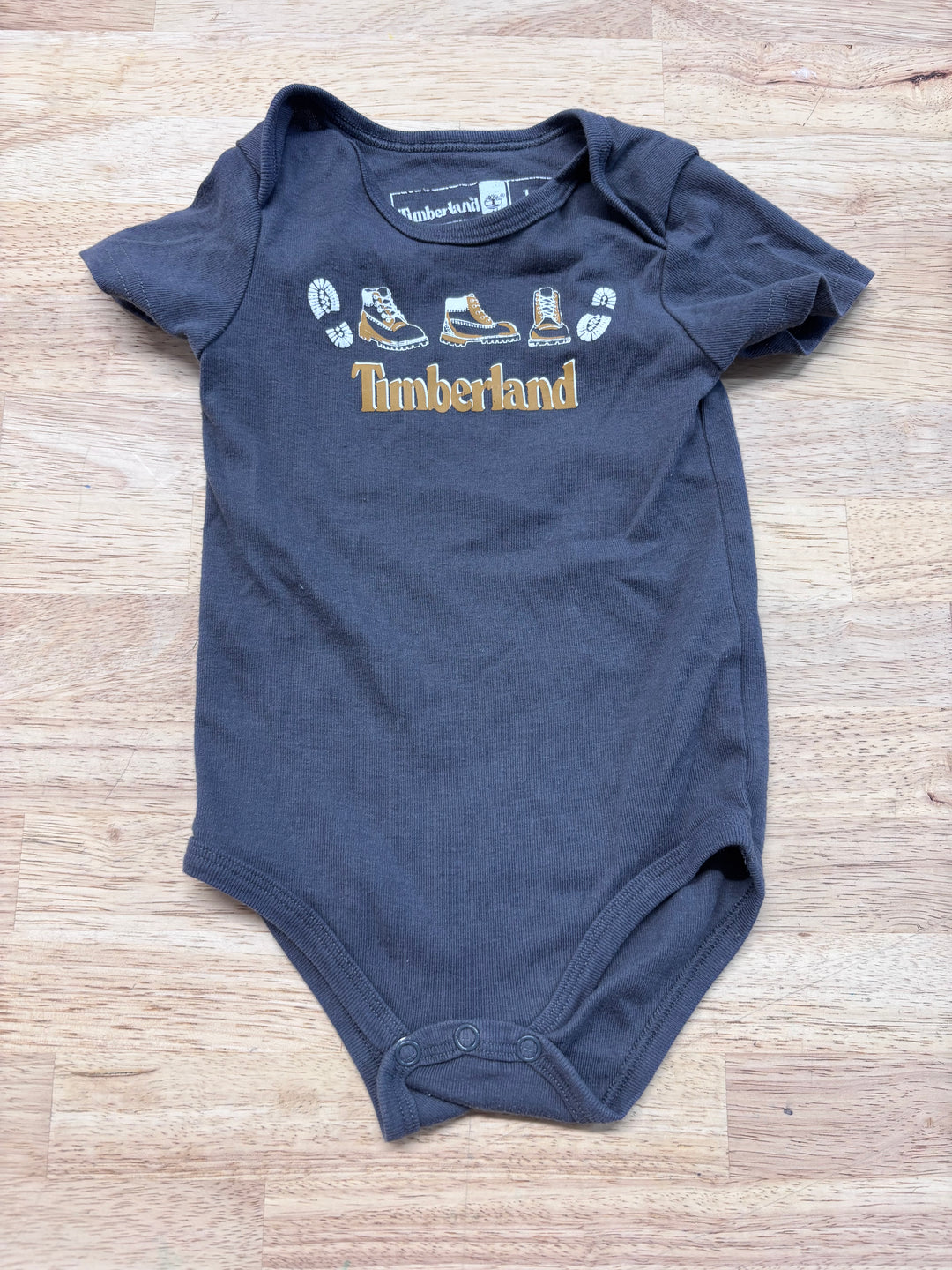 Timberland 18M Charcoal Bodysuit