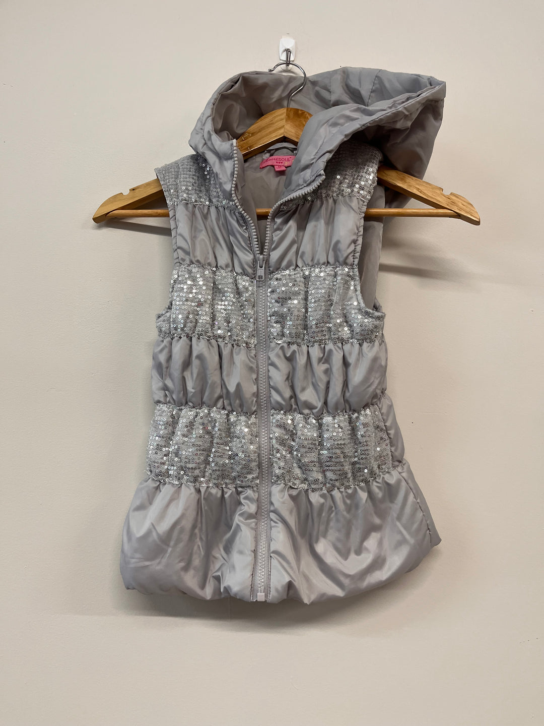 Heart & Soul Size 7/8 Hooded Puffer Vest