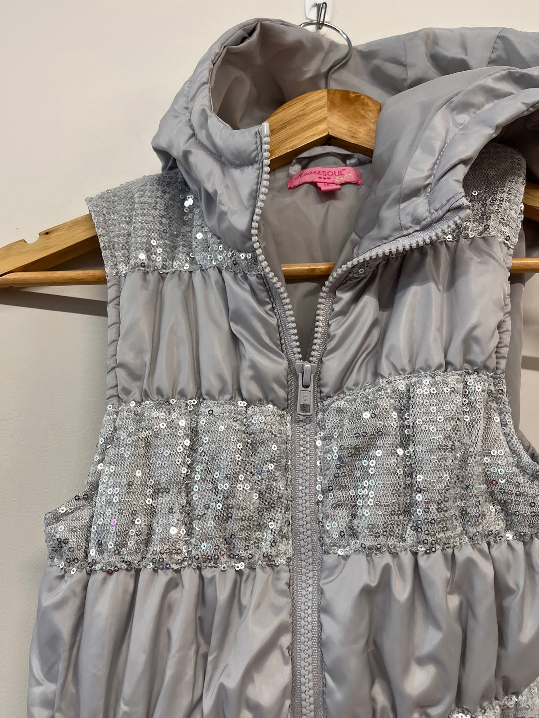 Heart & Soul Size 7/8 Hooded Puffer Vest