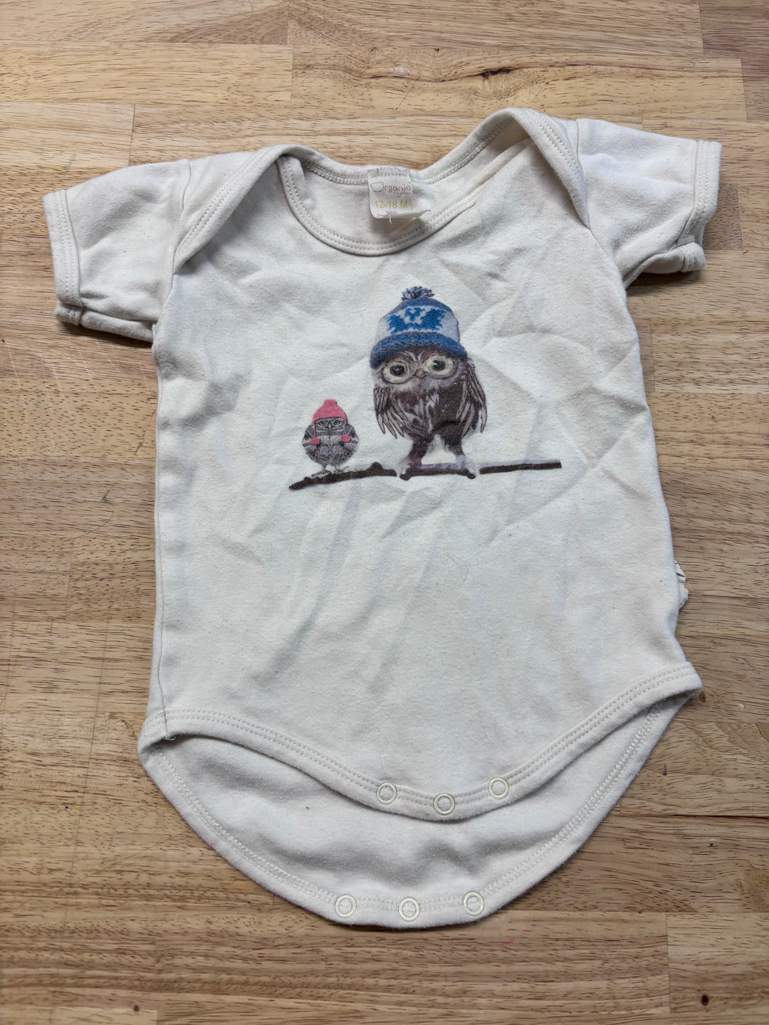 Organic Owl Bodysuit 12–18M PLAY