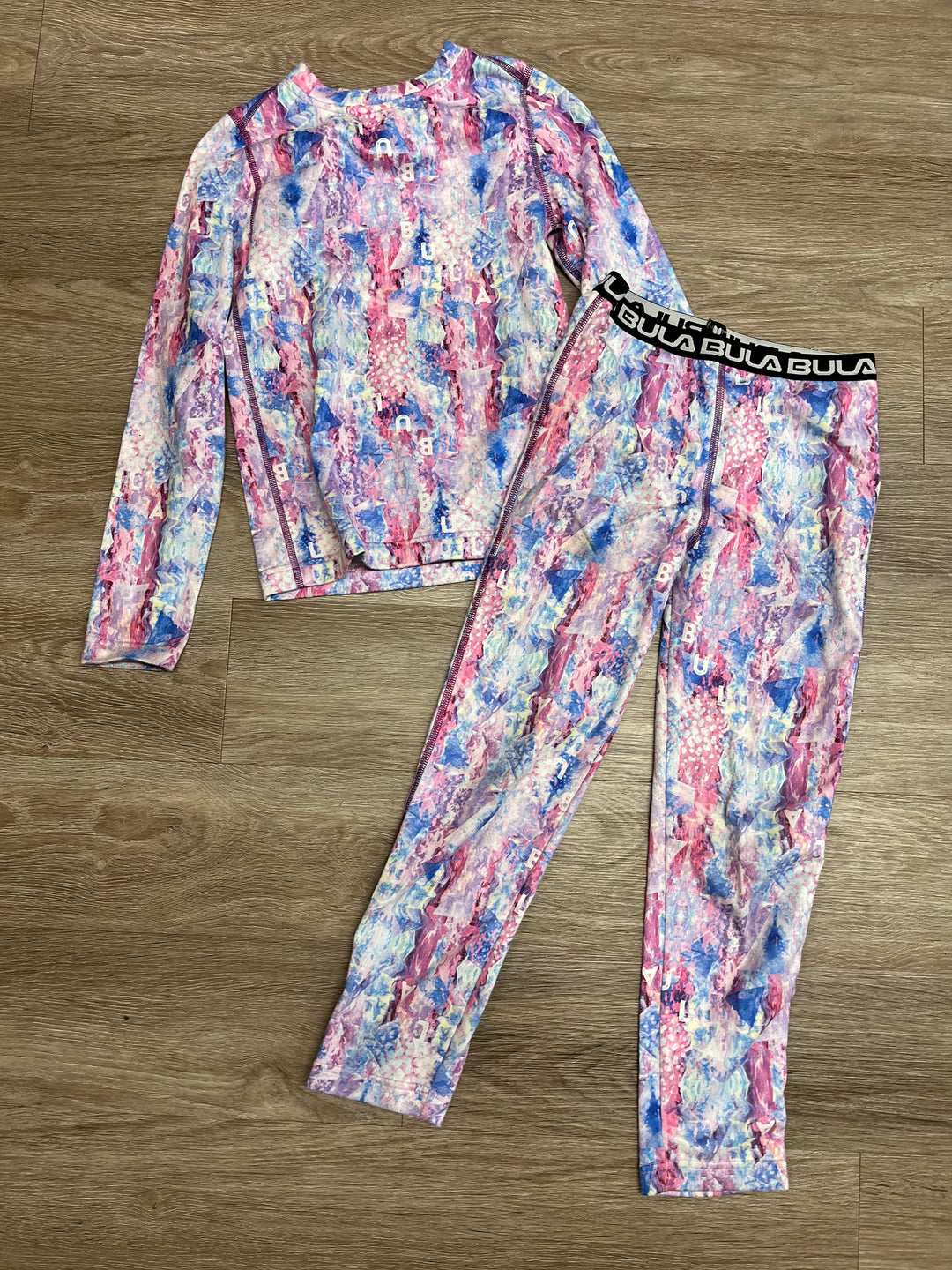Bula Kids Size 7/8 Tie-Dye Base Layer Set