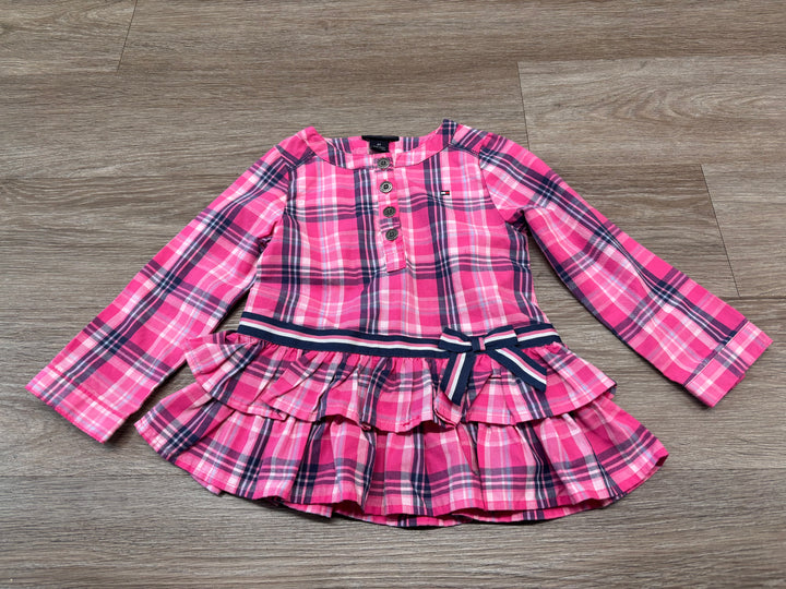 Tommy Hilfiger 2T Tunic – Pink & Blue Plaid Drop Waist