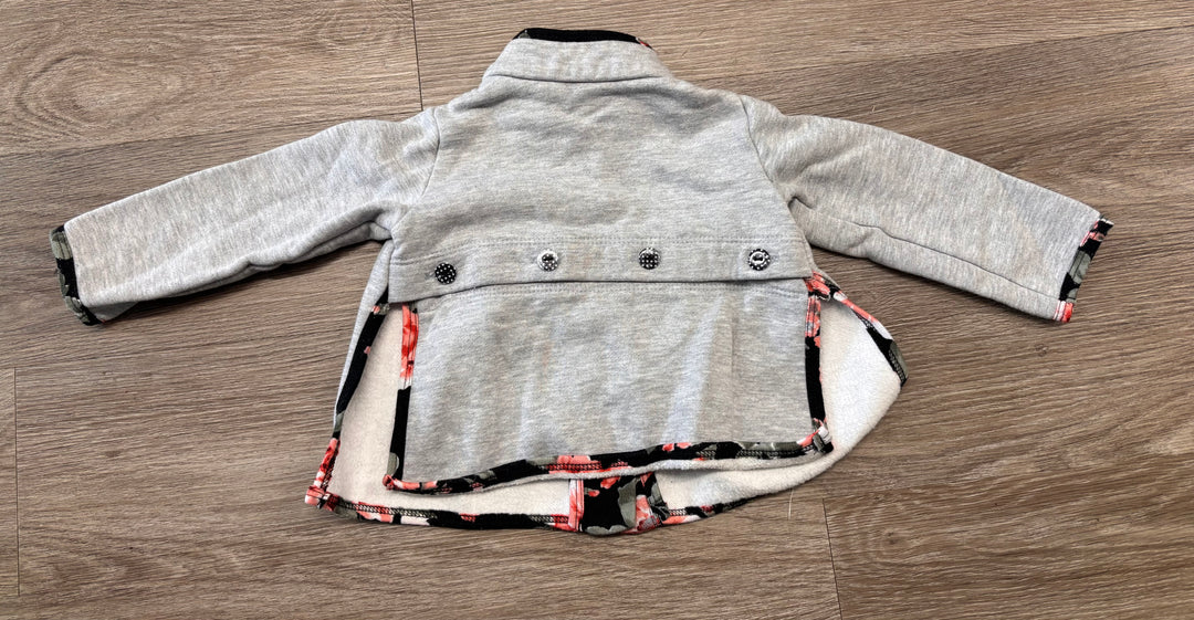 Jolie Hart Lightweight Jacket – Glittery Grey with Snap Top