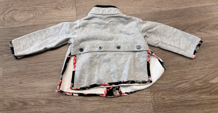 Jolie Hart Lightweight Jacket – Glittery Grey with Snap Top