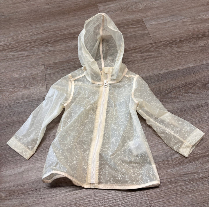Old Navy 2T Rain Jacket – Clear with Floral Dot Print