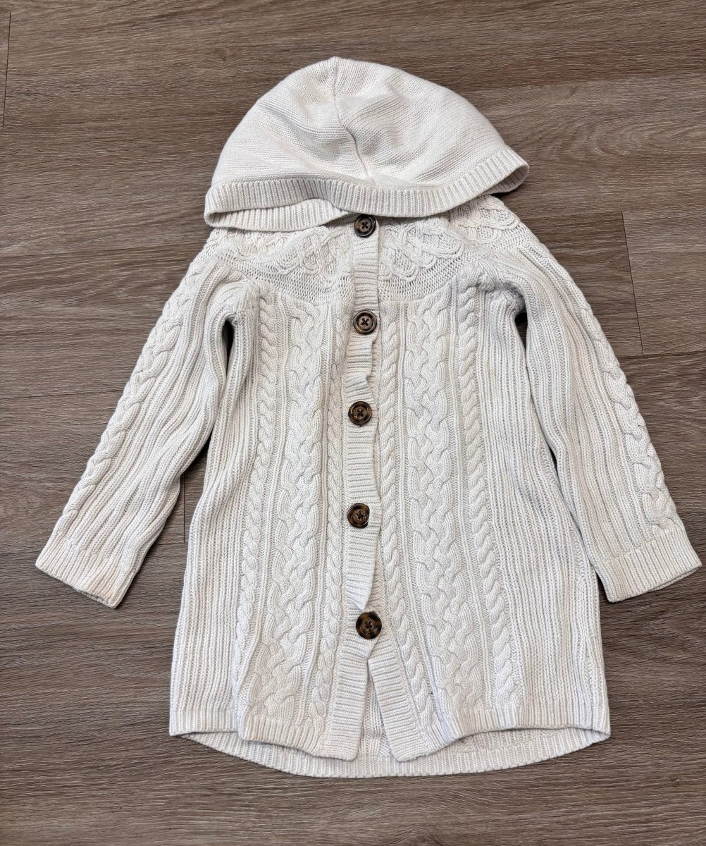 GAP Size 5 Hooded Cable Knit Sweater - Nest and Sprout - Consignment
