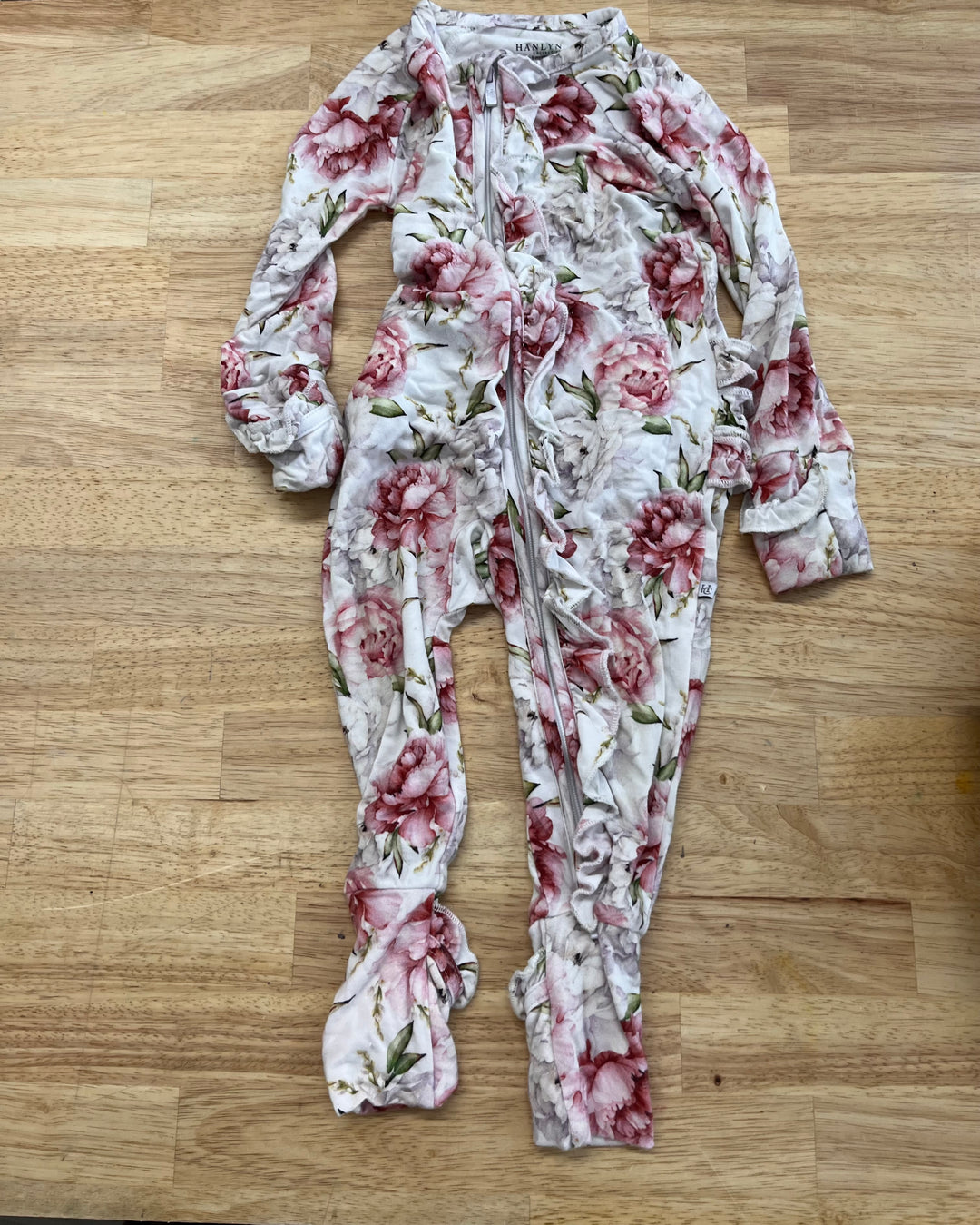 Posh Peanut 0–3M – Pink Floral Sleeper