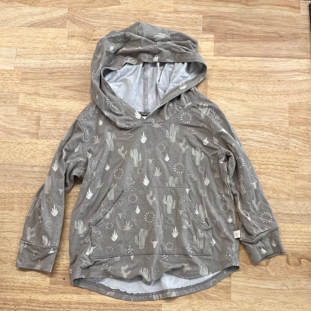 Jax & Lennon 6–12M – Cactus Print Hooded Shirt