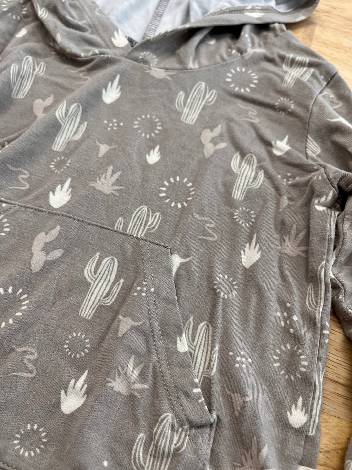 Jax & Lennon 6–12M – Cactus Print Hooded Shirt