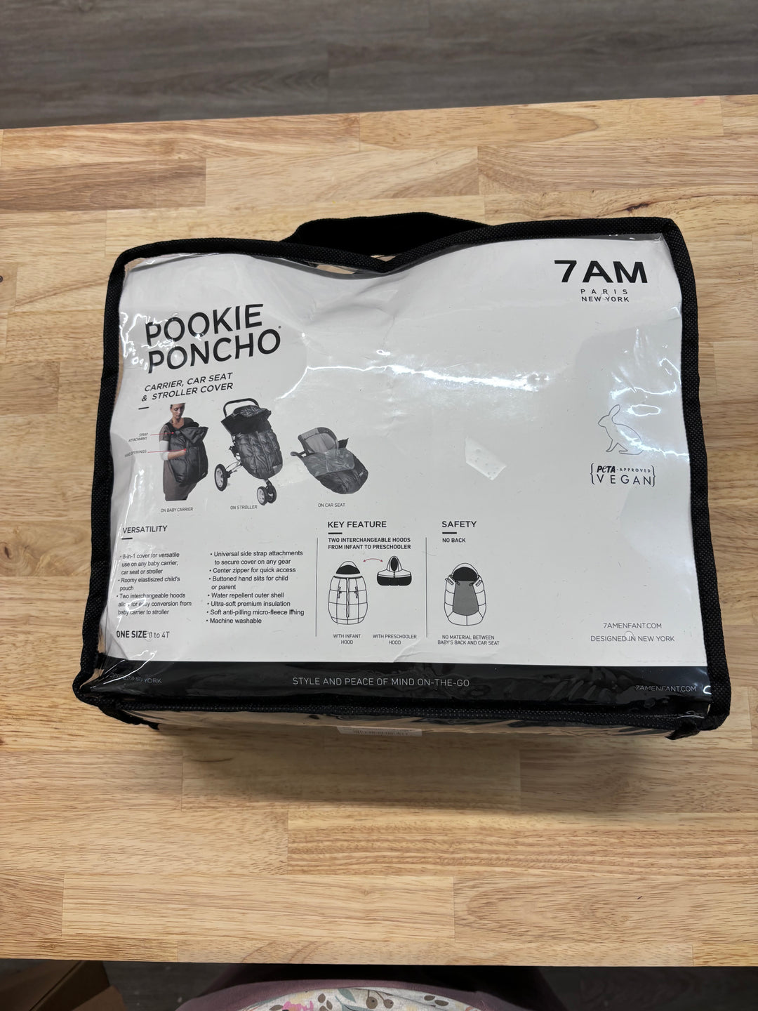 7 AM Pookie Poncho (NWT)