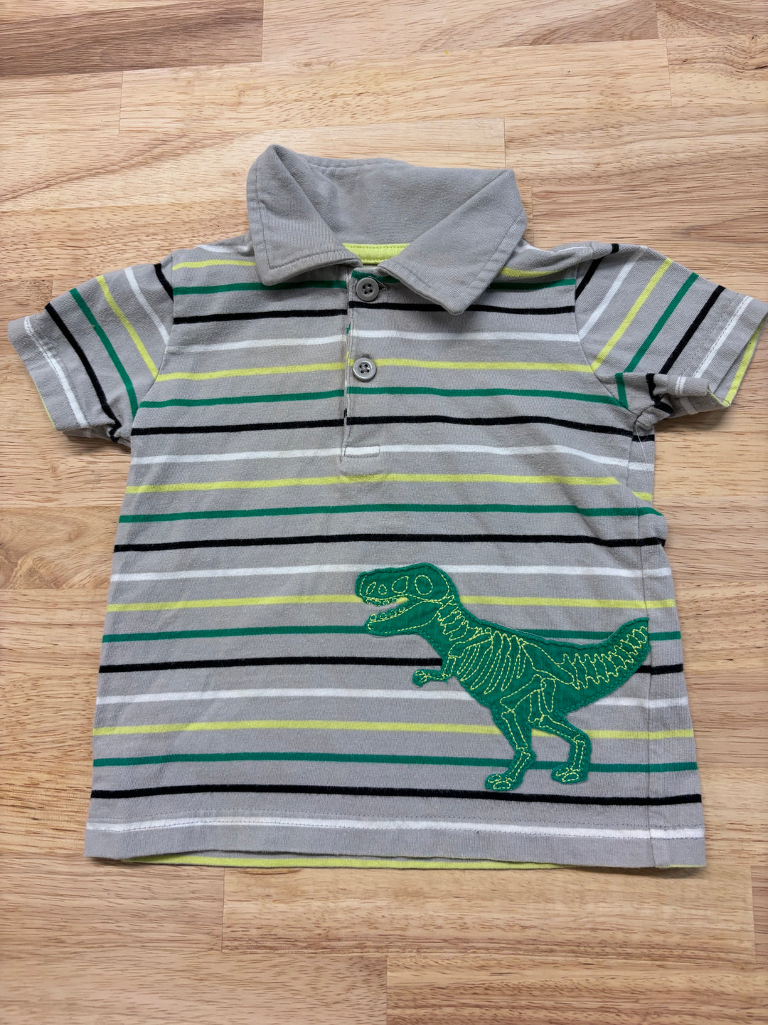 Carter's Polo Shirt, 18 Months (Green/Blue Stripes)