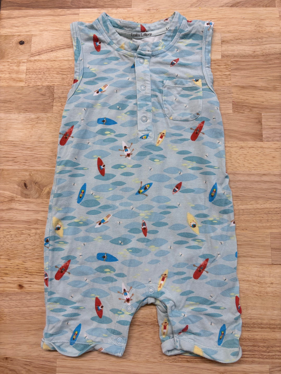 Loulou Lollipop Short Romper, 12-18 Months (Kayaks) | imperfect