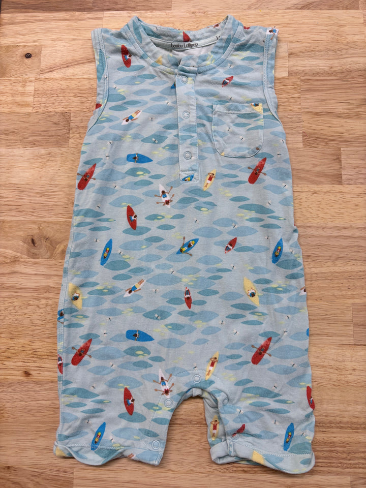 Loulou Lollipop Short Romper, 12-18 Months (Kayaks) | imperfect