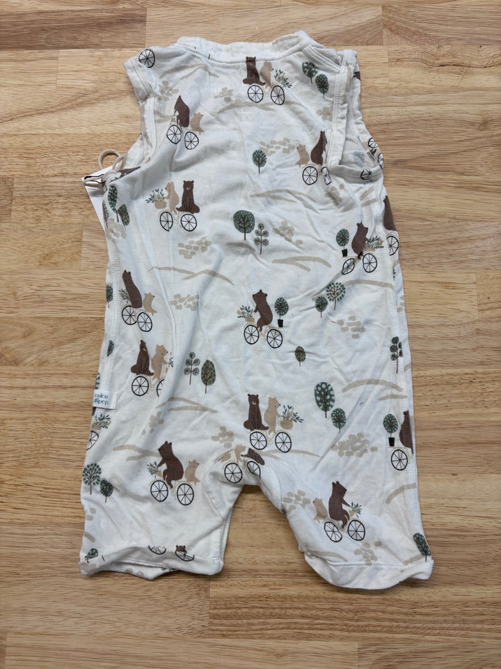 Loulou Lollipop Short Romper, 12-18 Months (Bears on Bikes)