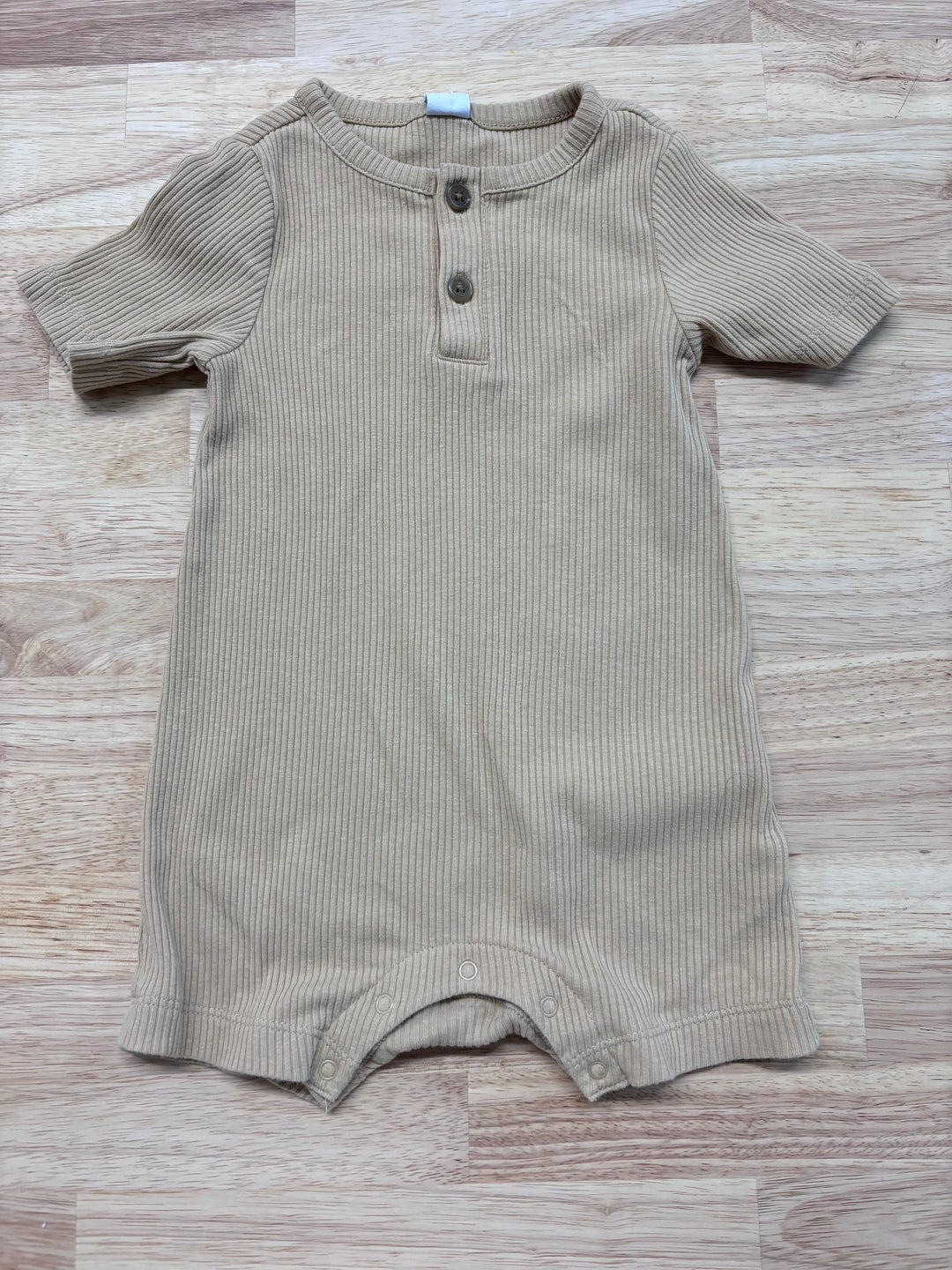 Old Navy Ribbed Romper, 12-18 Months (Sand)