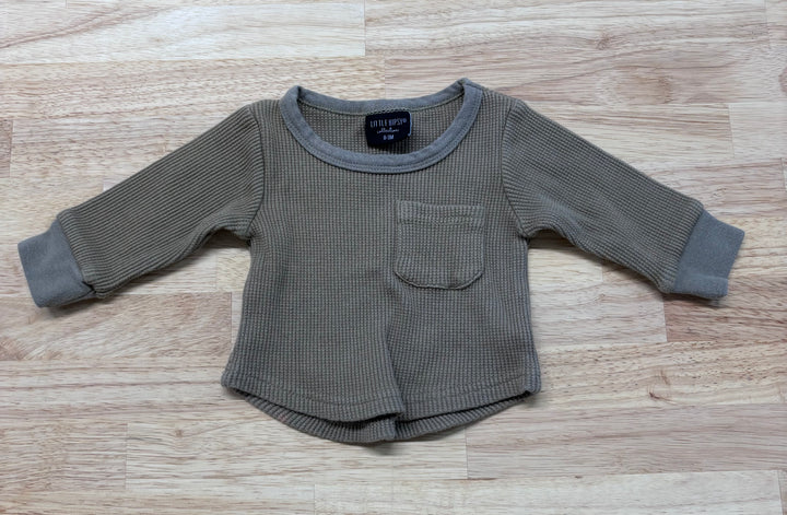 Little Bipsy Ribbed Top, 0-3 Months (Sage)