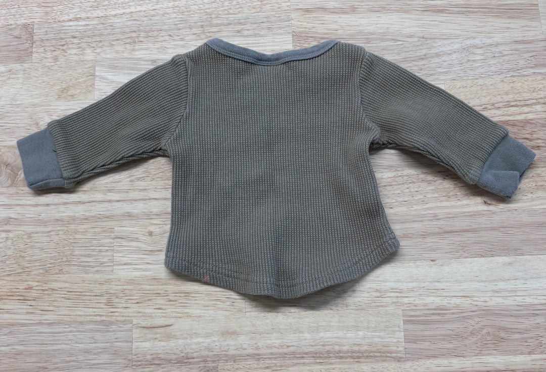 Little Bipsy Ribbed Top, 0-3 Months (Sage)