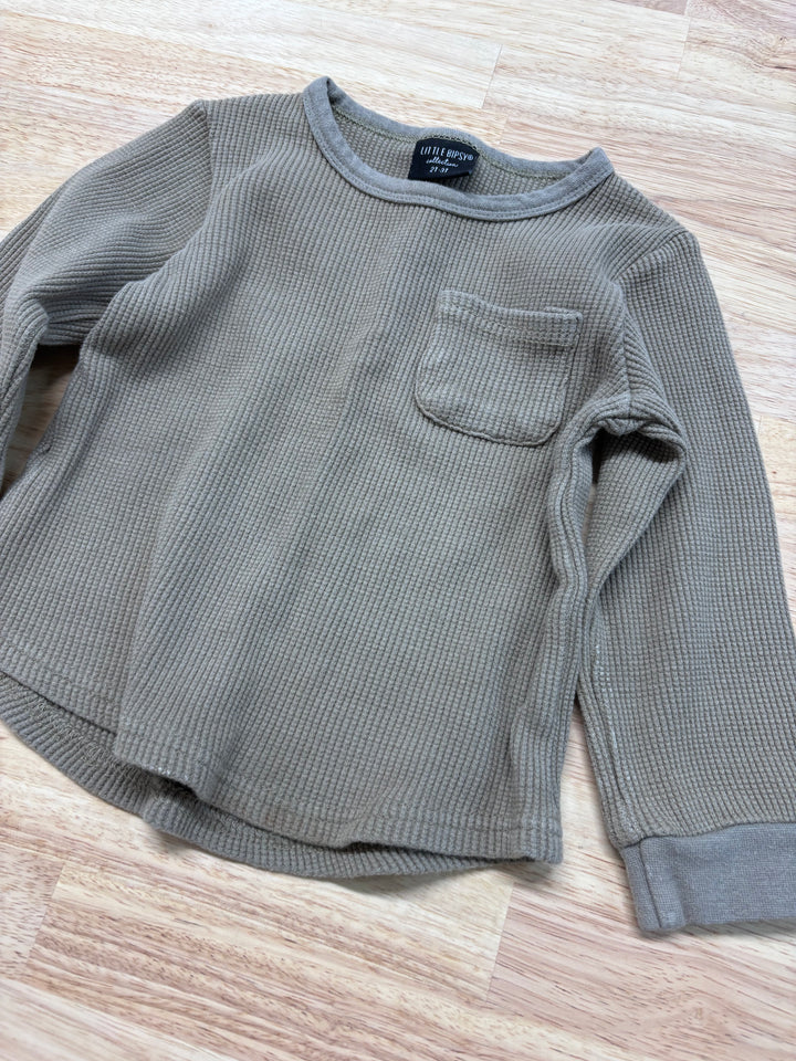 Little Bipsy Ribbed Top, 2T (Sage) | Imperfect