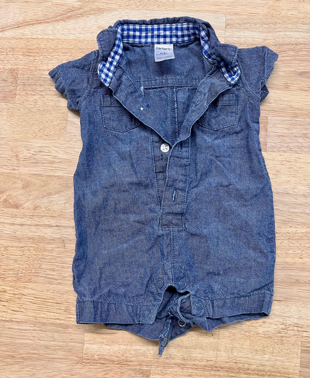 Carter’s Chambray Romper – NB