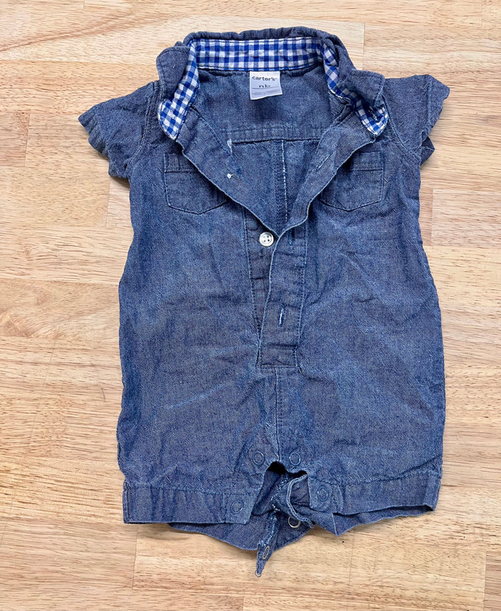 Carter’s Chambray Romper – NB