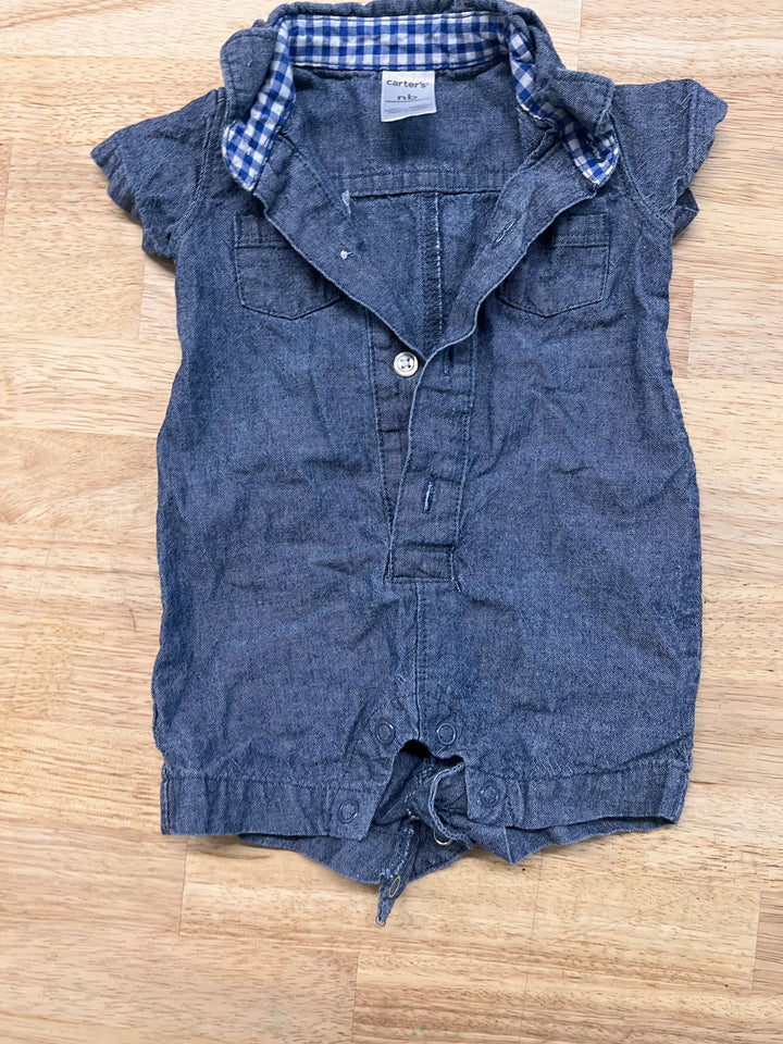 Carter’s Chambray Romper – NB