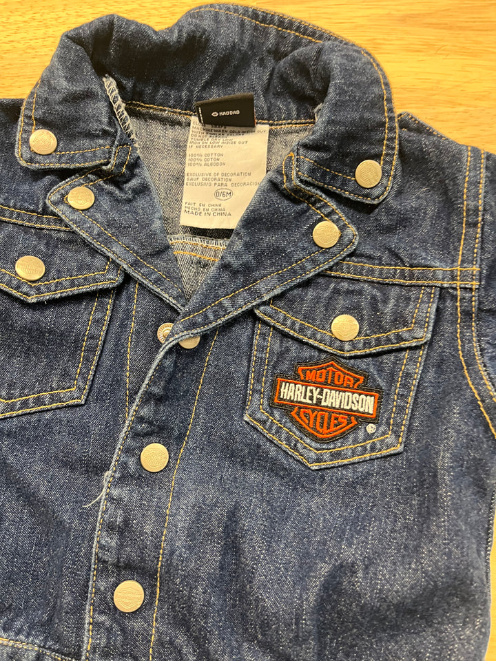 Harley Davidson Denim Jacket – Size 0–6M