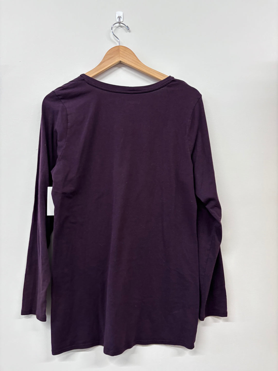 Thyme Maternity Top (Size XL, Purple Long Sleeve)