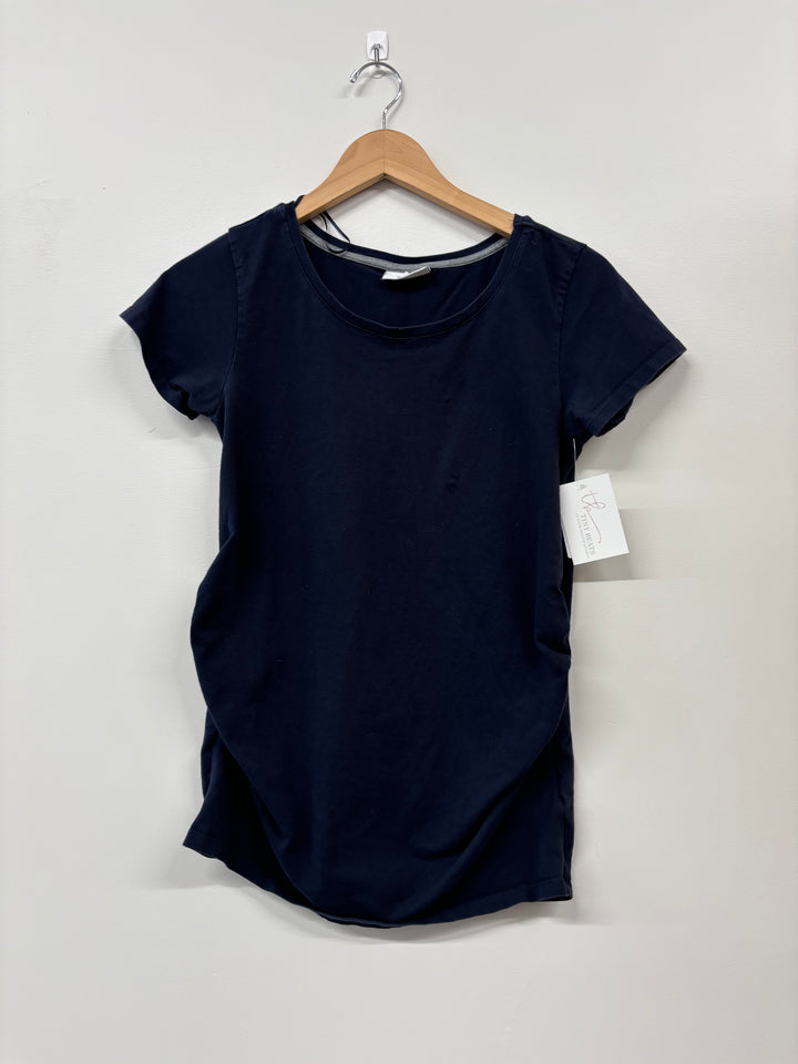 Yessica Maternity Top (Size Small, Navy Blue)