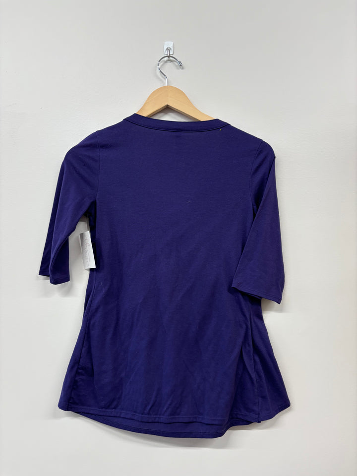 Thyme Maternity Nursing Top (Size XS, Purple)