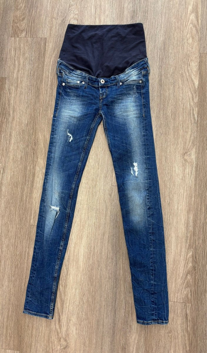 H&M Mama Maternity Leggings (Size 4, Skinny Leg Fashion Denim) - Nest and Sprout - Consignment