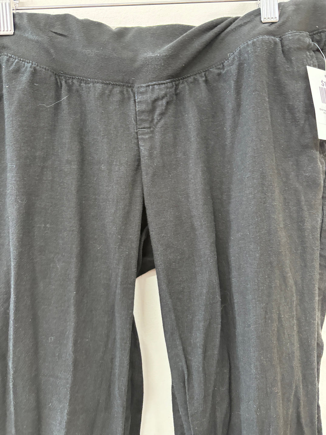 Old Navy Maternity Pants (Size XS, Black Canvas Linen)