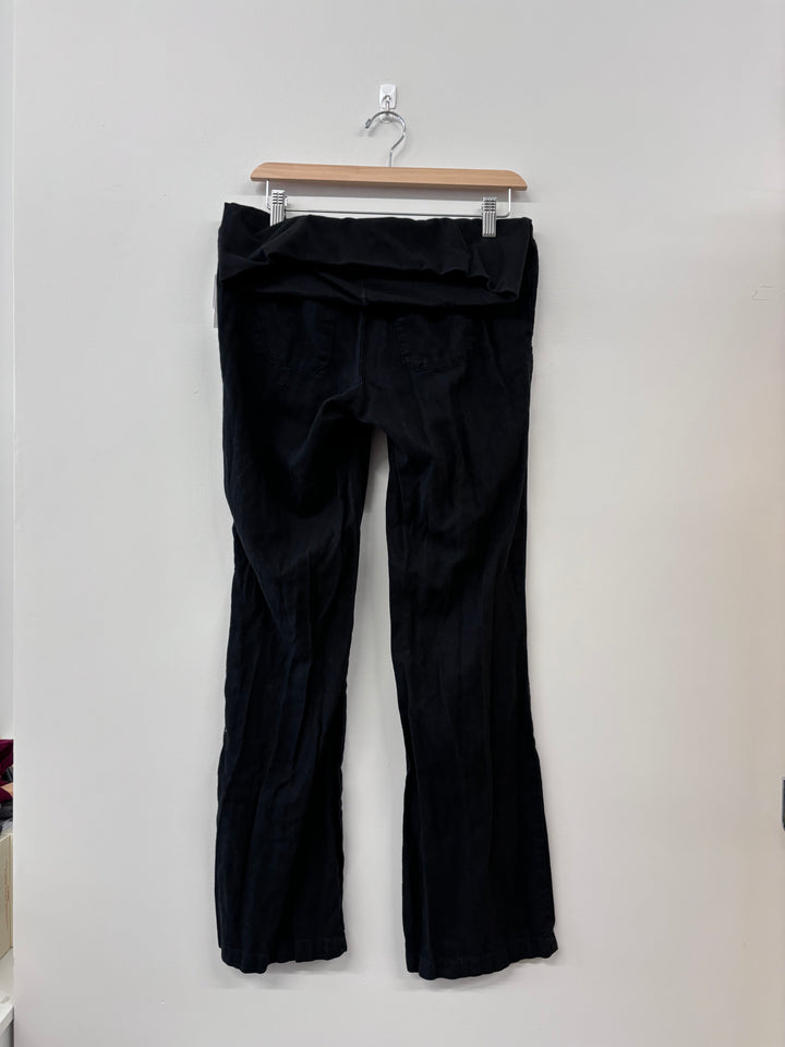 Old Navy Maternity Pants (Size XS, Black Canvas Linen)