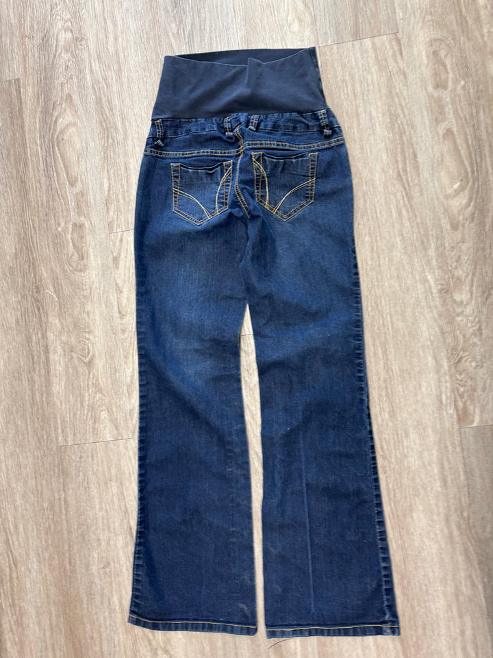 Thyme Maternity Jeans (Size XS, Mid Wash, Flare/Bootcut)