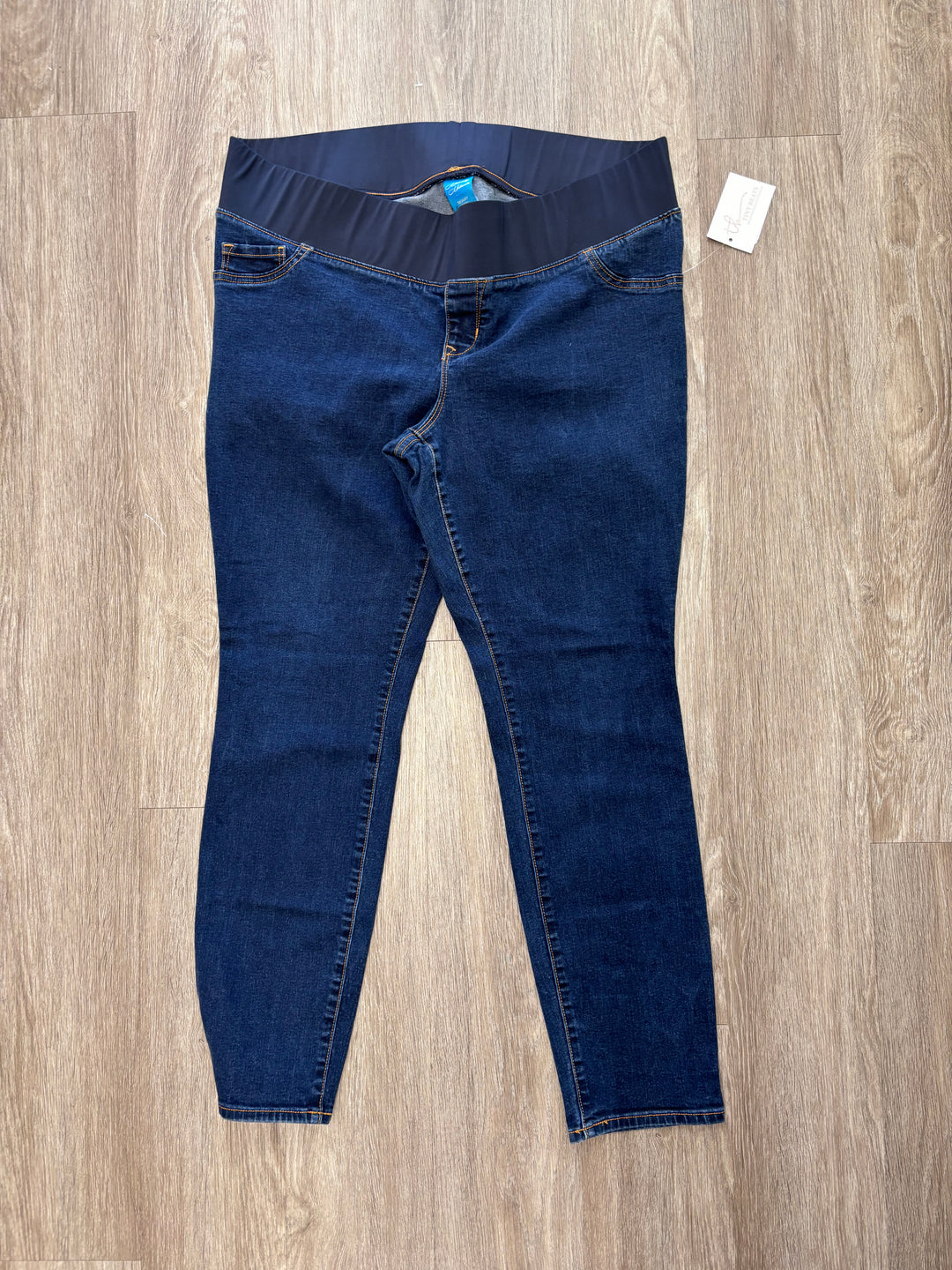 Old Navy Maternity Jeans (Size XXL, Dark Blue Skinny Leg)