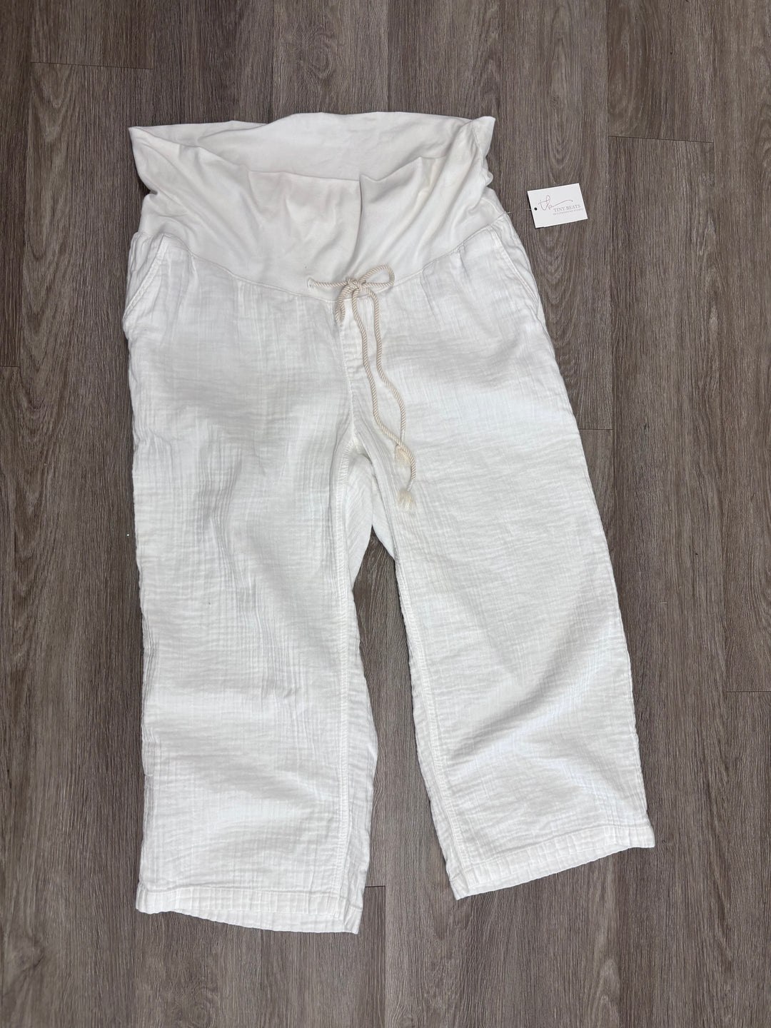 Old Navy Maternity Pants (Size XL, White Linen)