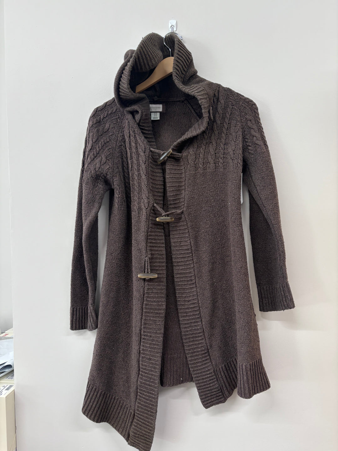 Motherhood Maternity Cardigan (Size Medium, Brown)