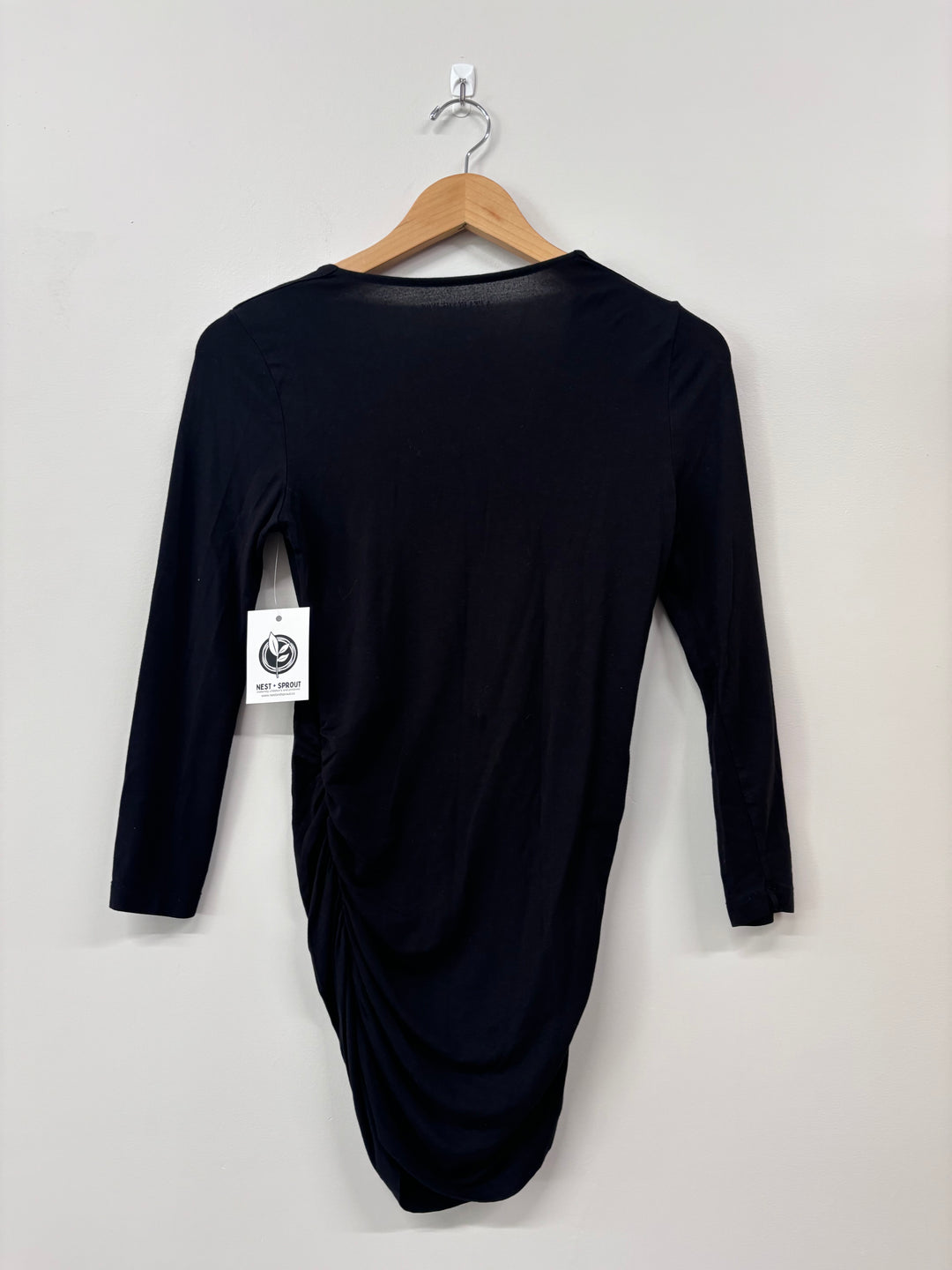 Pea in the Pod Maternity Top (Size XS, Black Long Sleeve)