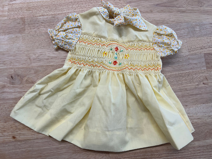 Mini Togs Top – Yellow Floral 12-18M
