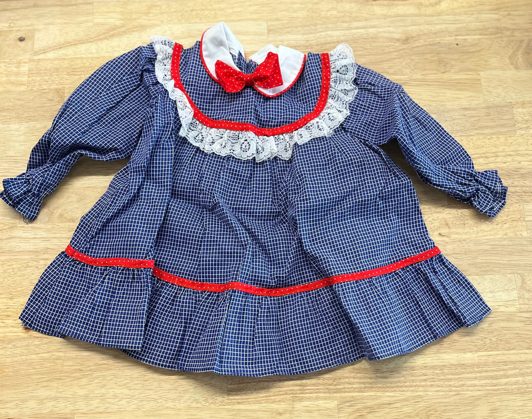 Sears Vintage Dress – 32lbs Blue Plaid