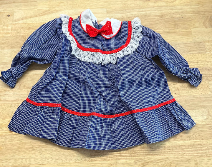Sears Vintage Dress – 32lbs Blue Plaid