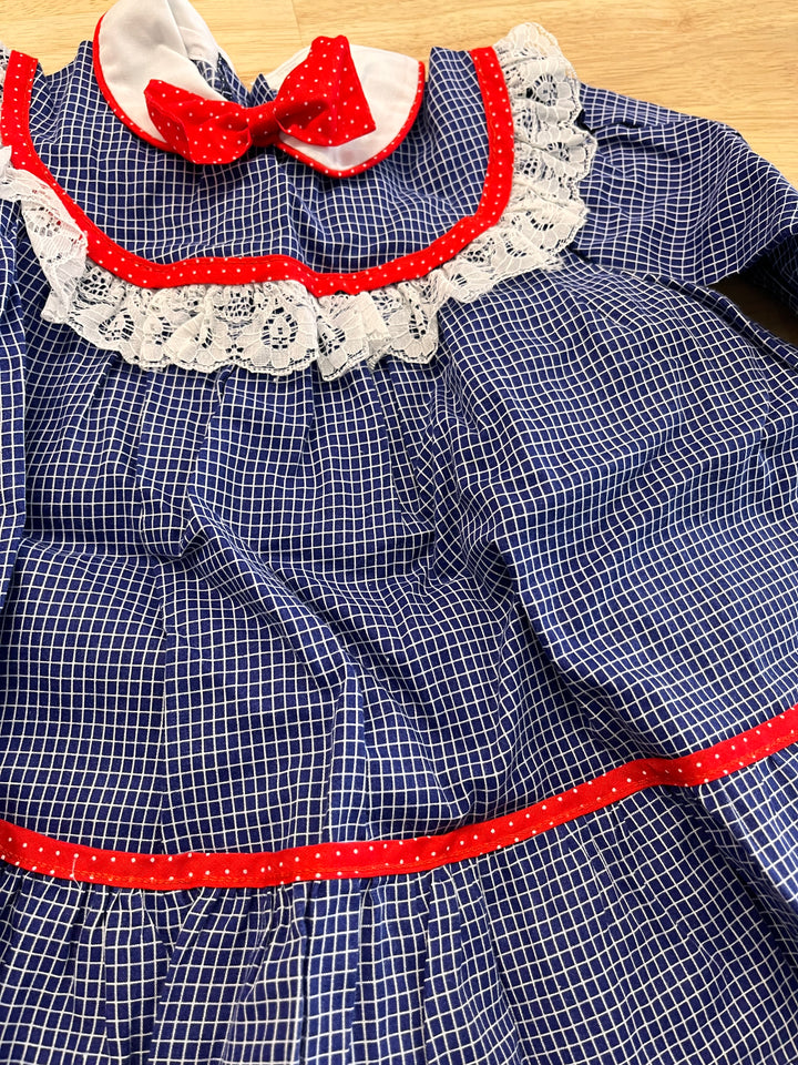 Sears Vintage Dress – 32lbs Blue Plaid