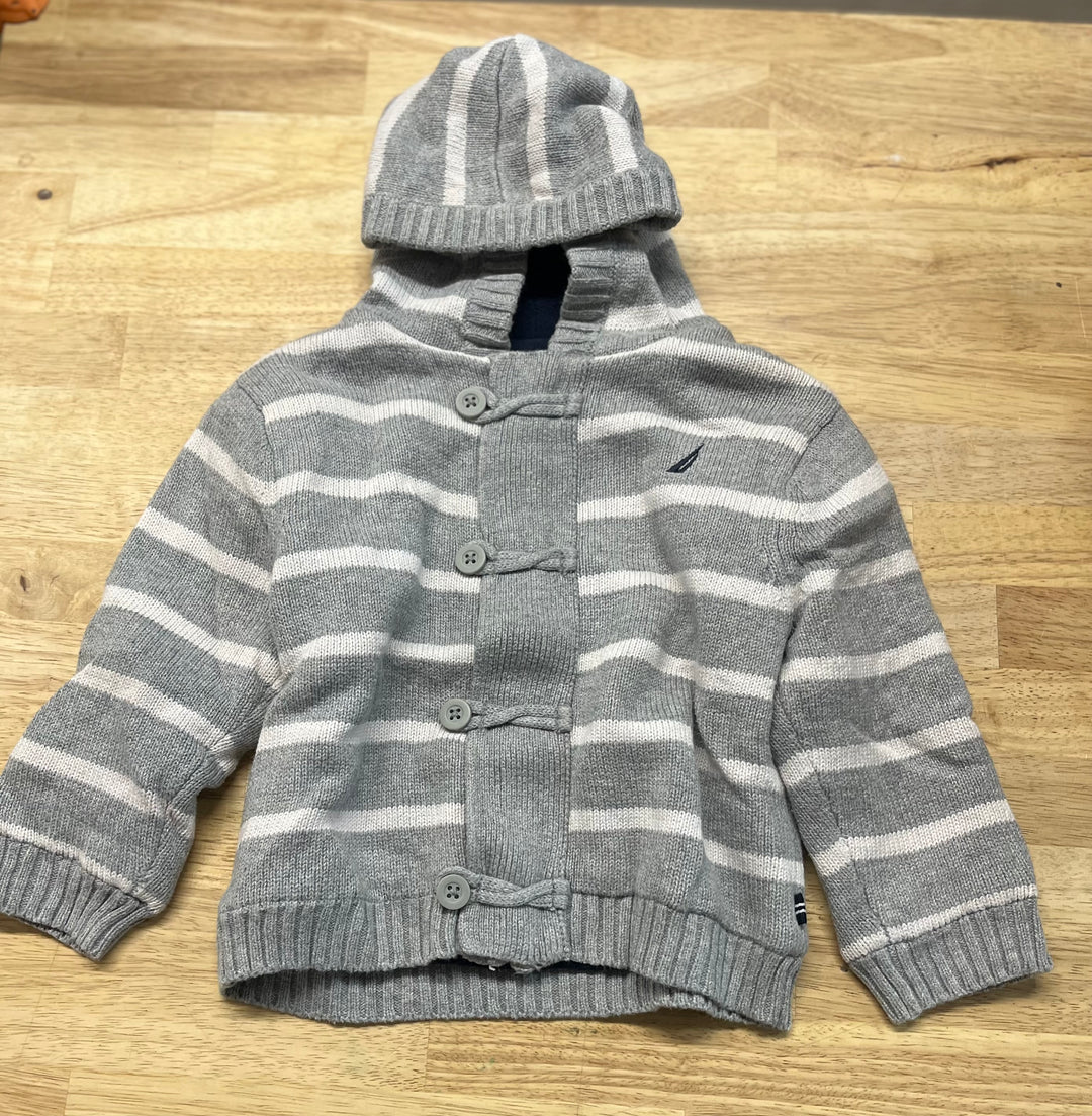 Nautica Hooded Knit Sweater – 24M